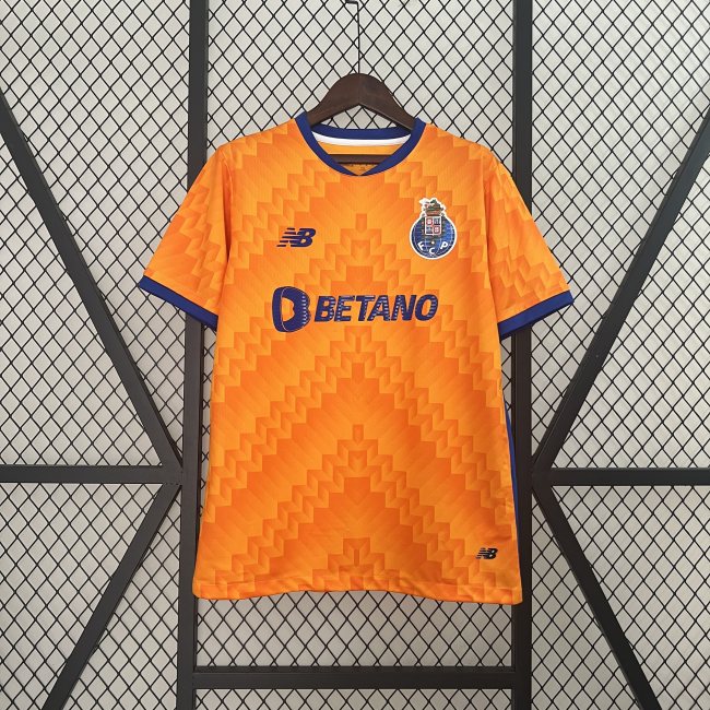 2425 Porto Away Jersey Soccer Orange Blue