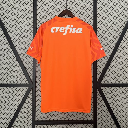 2425 Palmeiras Orange Goalkeeper Jersey Crefisa Football Shirt