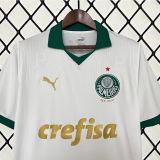 2425 Palmeiras Away Jersey Soccer White Green