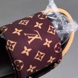 Original Pool Pillow Comfort Slides Monogram Versatile Slippers Dark Red&Gold Printed