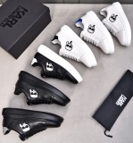 Men's Low Top Lace Up Simple Versatile Sneakers White