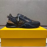 FLow Nylon Low Top Men's Sneakers Black Brown