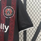 2425 Bohemian F.C. Home Jersey Soccer Red Black