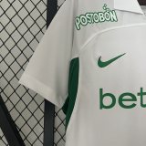 2425 Atletico Nacional Away Jersey Soccer White Green