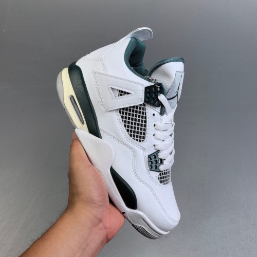 Air Jordan 4 Oxidized Mid Retro Sneakers Basketball Shoes White Green FQ8138-103