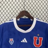 2425 University of Chile Home Jersey Soccer Navy Blue