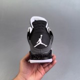 Air Jordan 4 Mid Retro Sneakers Basketball Shoes Black Grey 626970 030