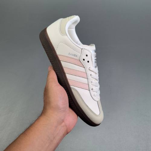 ORIGINALS SAMBA Low Top Retro Sneakers White&Pink IH2751