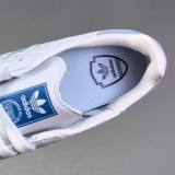 Samba VEGAN Low Top Versatile Sneakers White&Blue JI2003