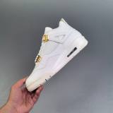 Air Jordan 4 Retro Cushioned Sneakers White AQ9129-170