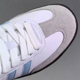 Samba VEGAN Low Top Versatile Sneakers White&Blue JI2003