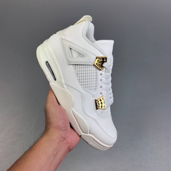 Air Jordan 4 Retro Cushioned Sneakers White AQ9129-170