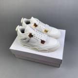 Air Jordan 4 Retro Cushioned Sneakers White AQ9129-170