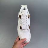 Air Jordan 4 Retro Cushioned Sneakers White AQ9129-170