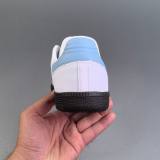 Samba VEGAN Low Top Versatile Sneakers White&Blue JI2003
