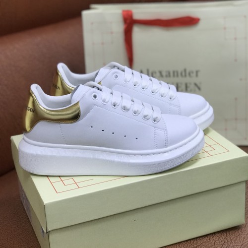 Unisex Oversized Sneakers White Gold