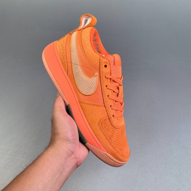 NK Book 1 Devin Book Low Top Suede Sneakers Orange FJ4249-800