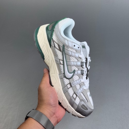 P-6000 Premium Retro Running Shoes Light Bone Bicoastal Green HJ3488-001