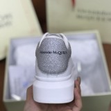Unisex Oversized Sneakers White Silvery