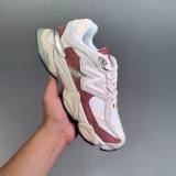 NB 9060 Mesh Patchwork Suede Cushioned Sneakers Light Pink&Brown U9060JF