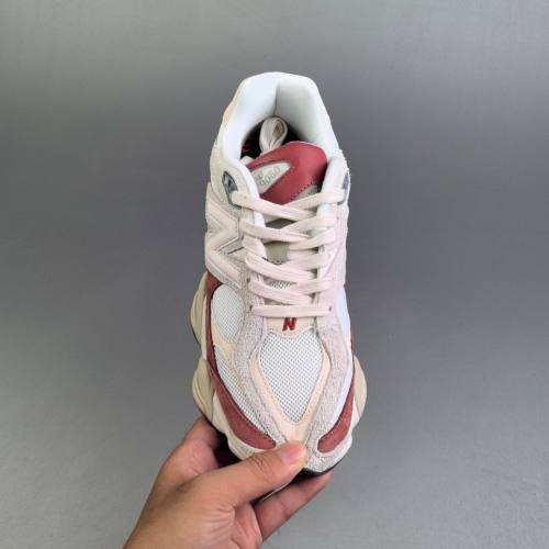 NB 9060 Mesh Patchwork Suede Cushioned Sneakers Light Pink&Brown U9060JF