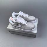 NK Air Force 1 Low Versatile Sneakers Silvery CW2288 002