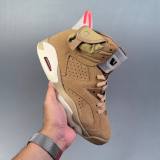 Air Jordan 6 Retro Basketball Sneakers Brown CT8529-100