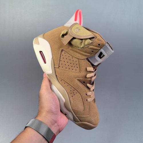 Air Jordan 6 Retro Basketball Sneakers Brown CT8529-100