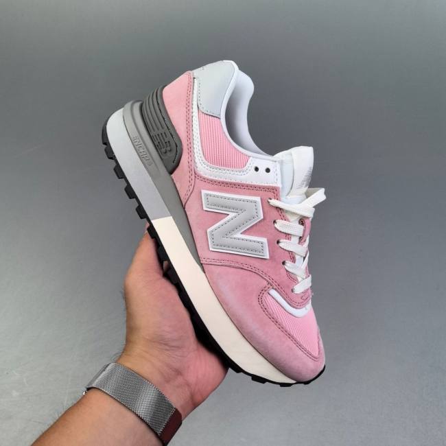 NB 574 Low Top Retro Cushioned Running Sneakers Pink White U574LGOP