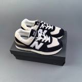 NB 574 Low Top Retro Cushioned Running Sneakers Black White U574LGOP