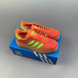 AD Originals Gazelle Bold Retro Sneakers Orange Green ID6991