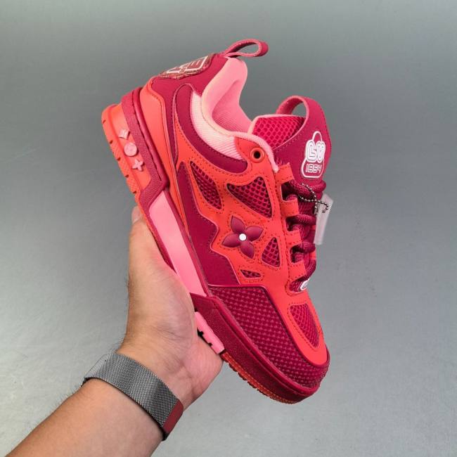 LV Skate Low Versatile Sneakers Red