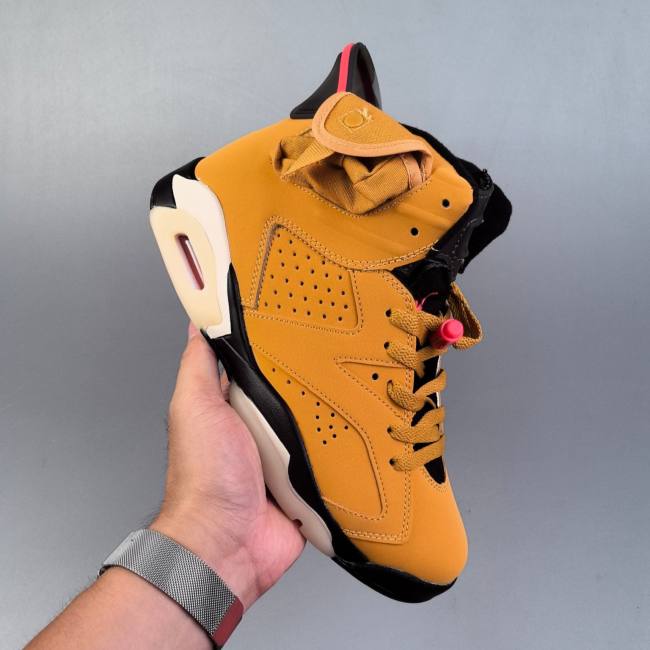 Air Jordan 6 Retro Basketball Sneakers Orange CT8529-100