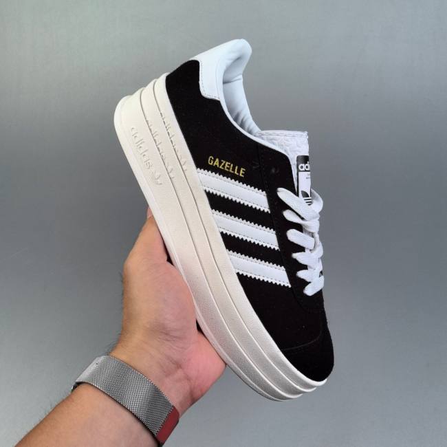 AD Originals Gazelle Bold Retro Sneakers Black White ID6991