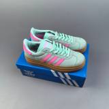 AD Originals Gazelle Bold Retro Sneakers Green Pink ID6991