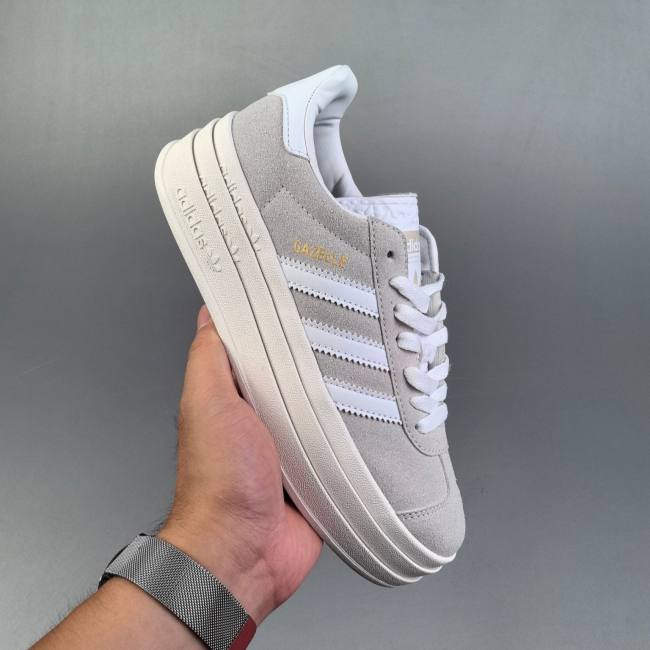 AD Originals Gazelle Bold Retro Sneakers Gray White ID6991