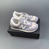 NB 574 Low Top Retro Cushioned Running Sneakers Gray White U574LGOP