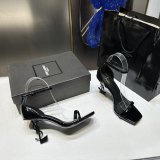 Women's Summer Cassandra Sandal Heels Black Patent Leather