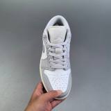 Air Jordan 1 Low Basketball Sneakers Gray White DC0774-103