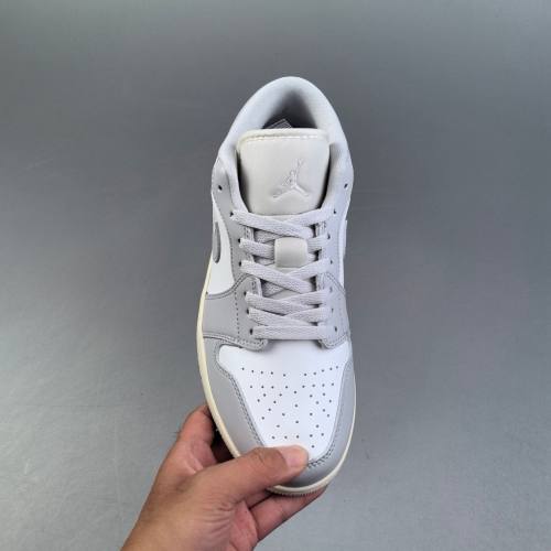 Air Jordan 1 Low Basketball Sneakers Gray White DC0774-103