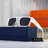 Golden Logo Trendy Sunglasses 4347