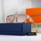 Golden Logo Trendy Sunglasses 4347