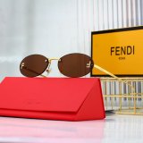 Fendi First Crystal Retro Sunglasses 6933