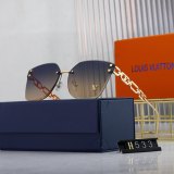 Jewel Hollow Frame Versatile Sunglasses 533