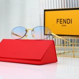 Fendi First Crystal Retro Sunglasses 6933