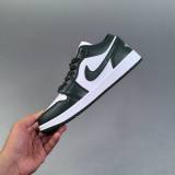 Air Jordan 1 Low Retro Basketball Sneakers  Green White DC0774 113