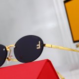 Fendi First Crystal Retro Sunglasses 6933