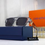 Golden Logo Trendy Sunglasses 4347