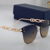 Jewel Hollow Frame Versatile Sunglasses 533