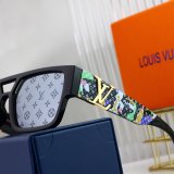 Golden Logo Trendy Sunglasses 4347